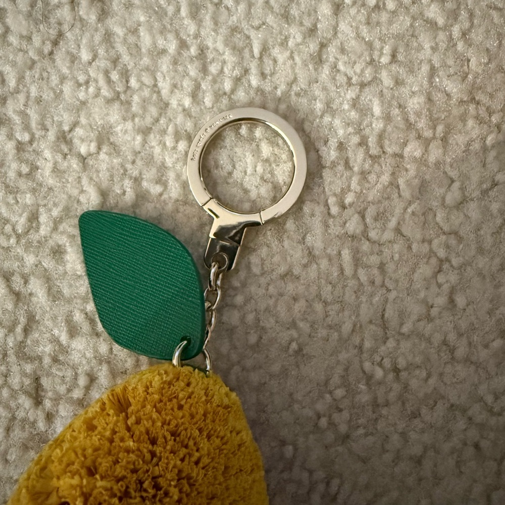 Kate Spade Yellow Lemon Keychain - Picture 3 of 3